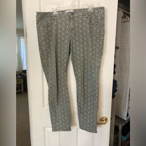 Cabi ditsy skinny jeans size 16